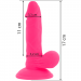 Imagen Miniatura Diversia Dildo Flexible con Vibracion 17 cm - Rosa 3