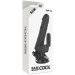 Imagen Miniatura Based Cock Realistic Vibrador Control Remoto Negro 18.5cm 4