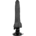 Imagen Miniatura Based Cock Realistic Vibrador Control Remoto Negro 20cm 2