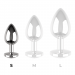 Imagen Miniatura Coquette Plug Anal de Metal Talla S Cristal Clear 2.7x 8cm 3